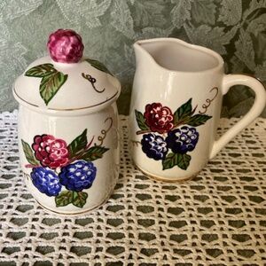 1950's Knotts Berry Farm Cream & Sugar Set
